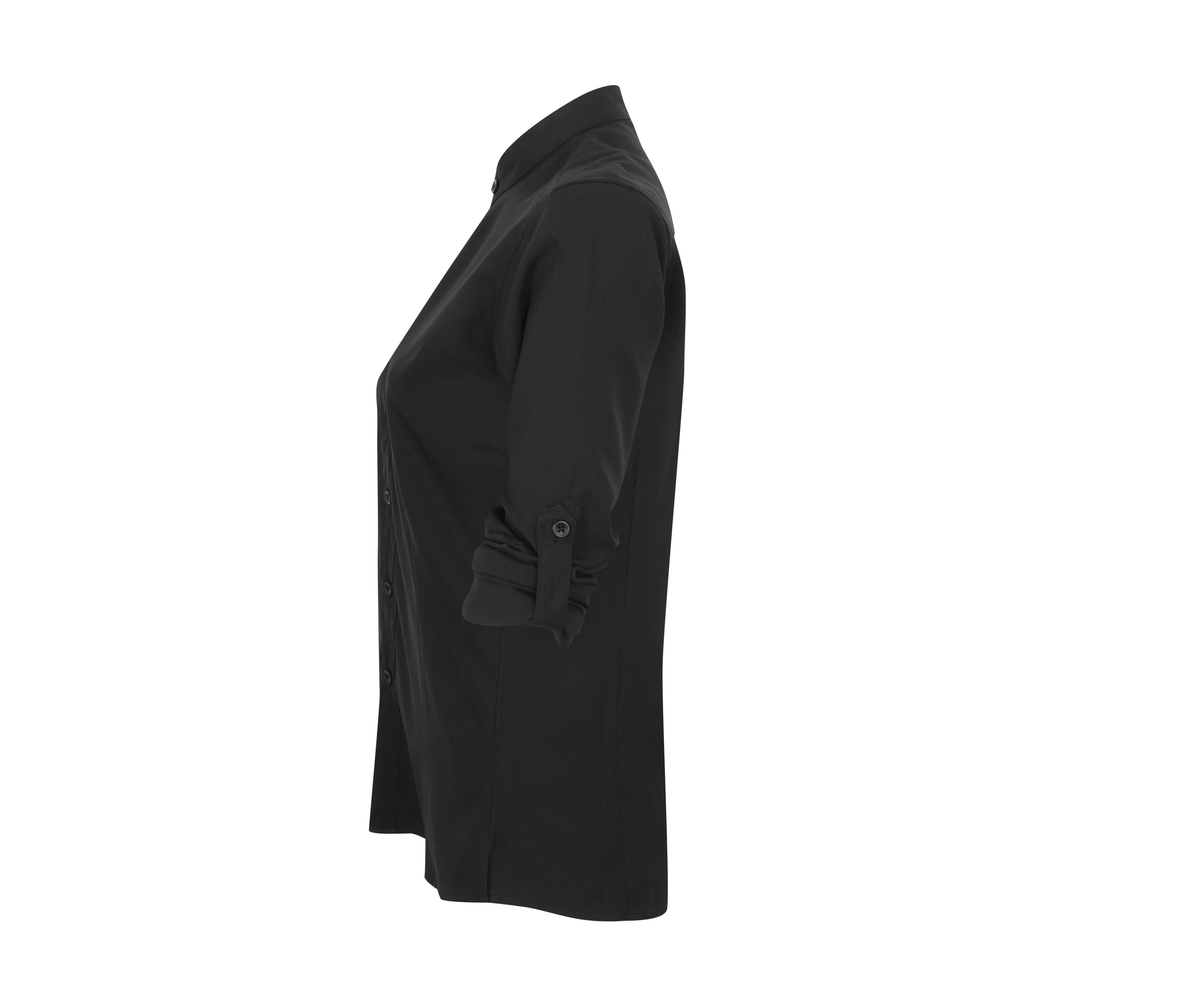 LADIES MANDARIN COLLAR SHIRT