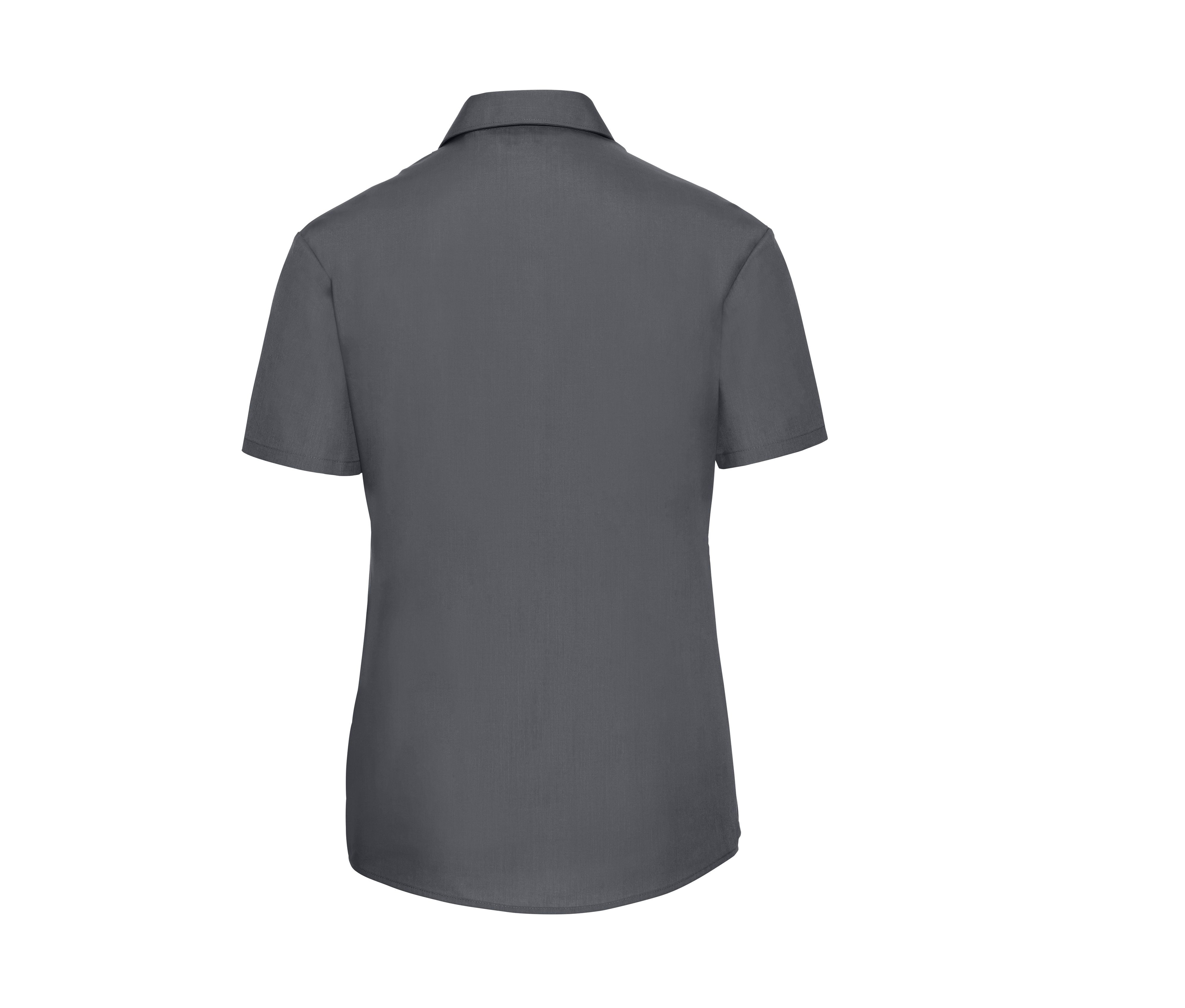 LADIES' SHORT SLEEVE CLASSIC POLYCOTTON POPLIN SHIRT
