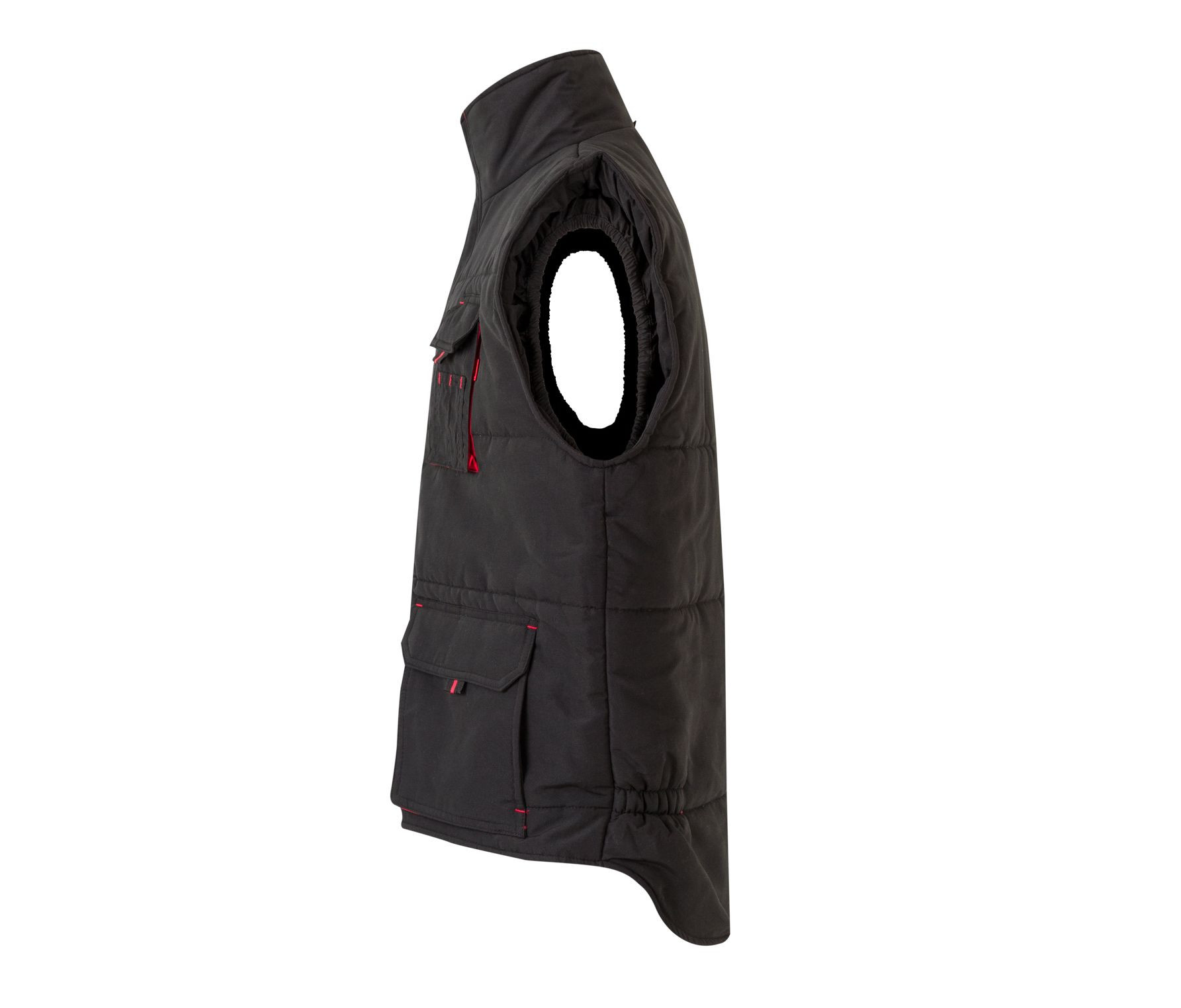 GILET MATELASSÉ BICOLORE MULTIPOCHES