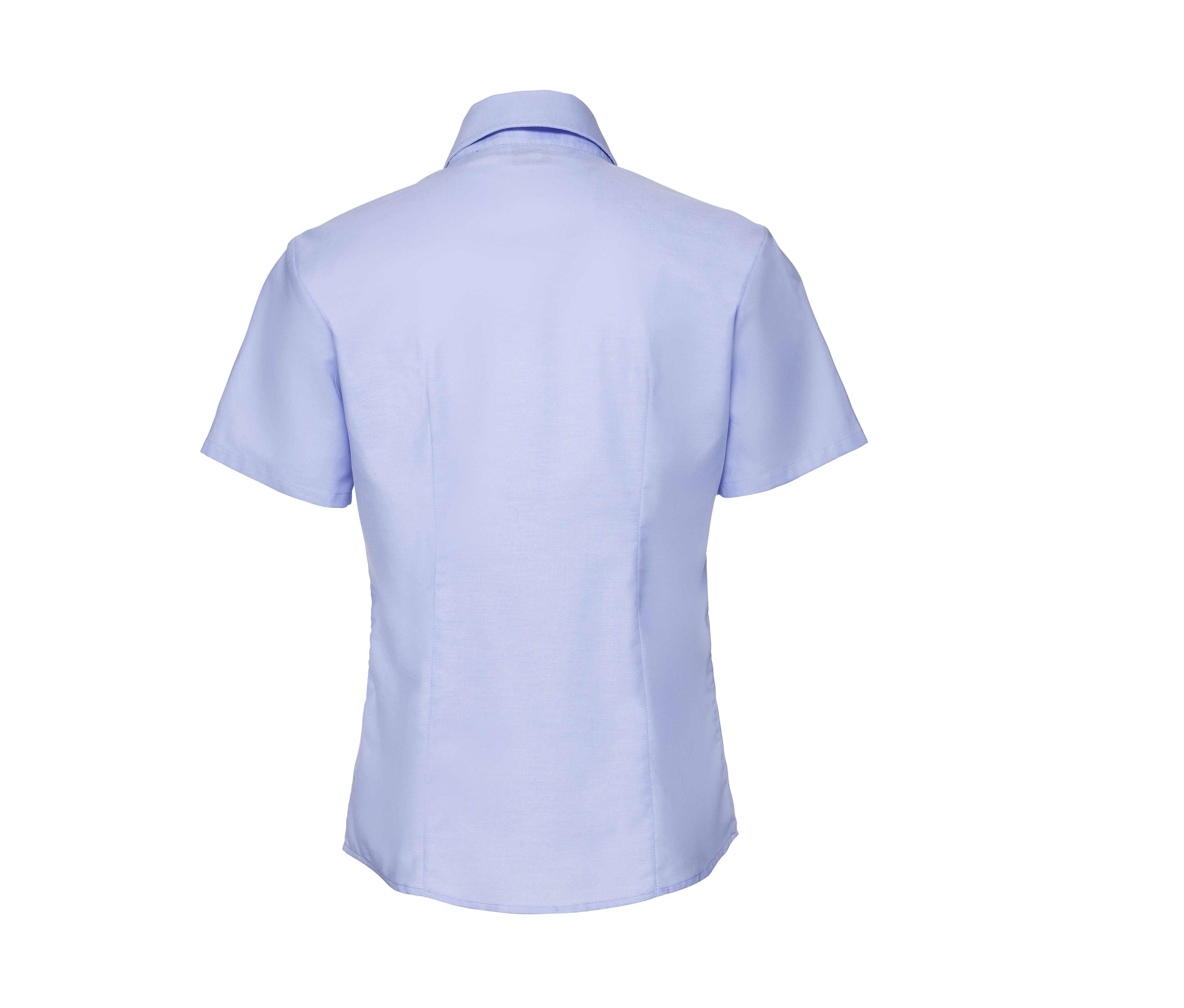 LADIES' SHORT SLEEVE TAILORED OXFORD SHIRT
