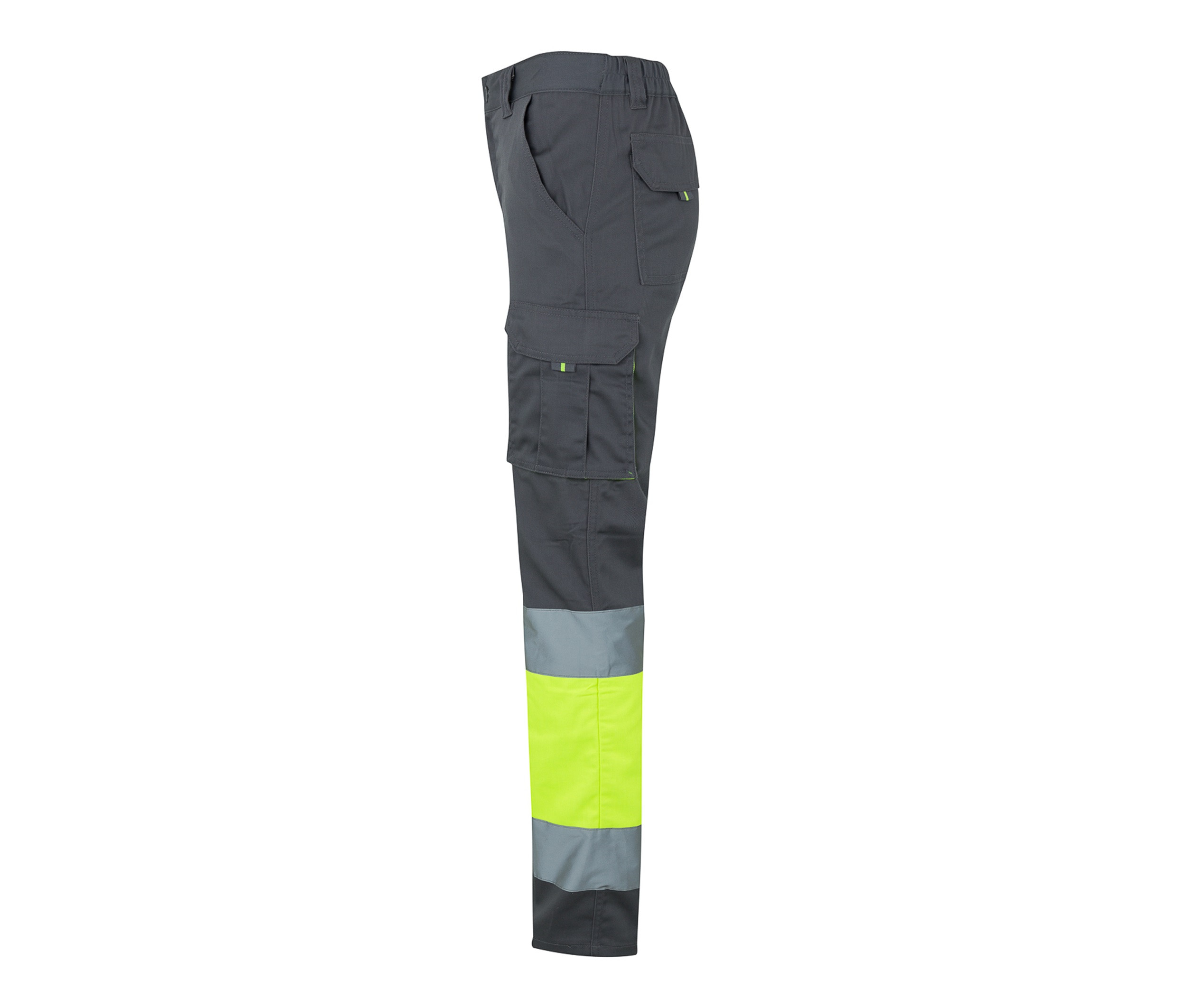 PANTALON STRETCH BICOLORE MULTIPOCHES