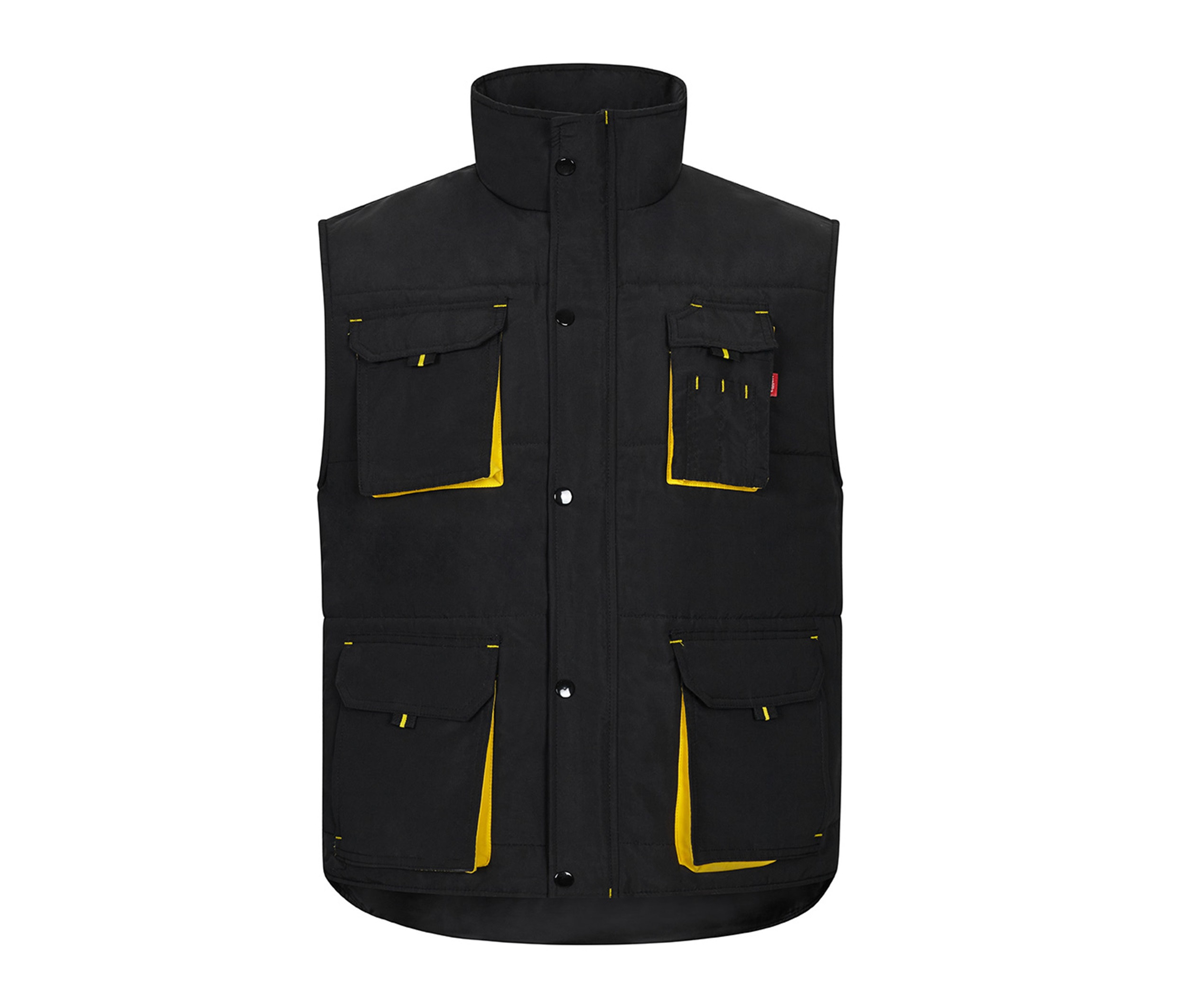 GILET MATELASSÉ BICOLORE MULTIPOCHES