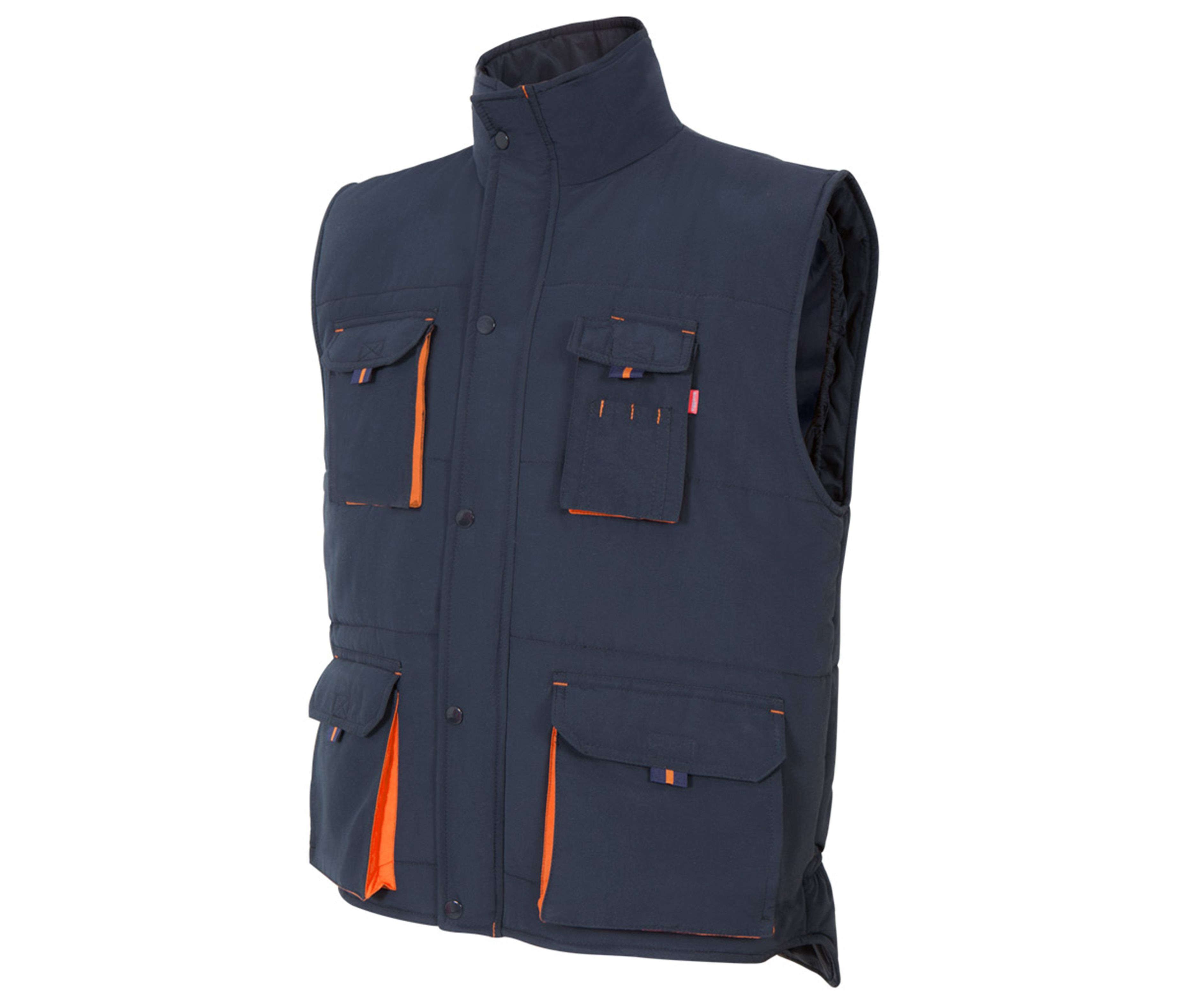 GILET MATELASSÉ BICOLORE MULTIPOCHES