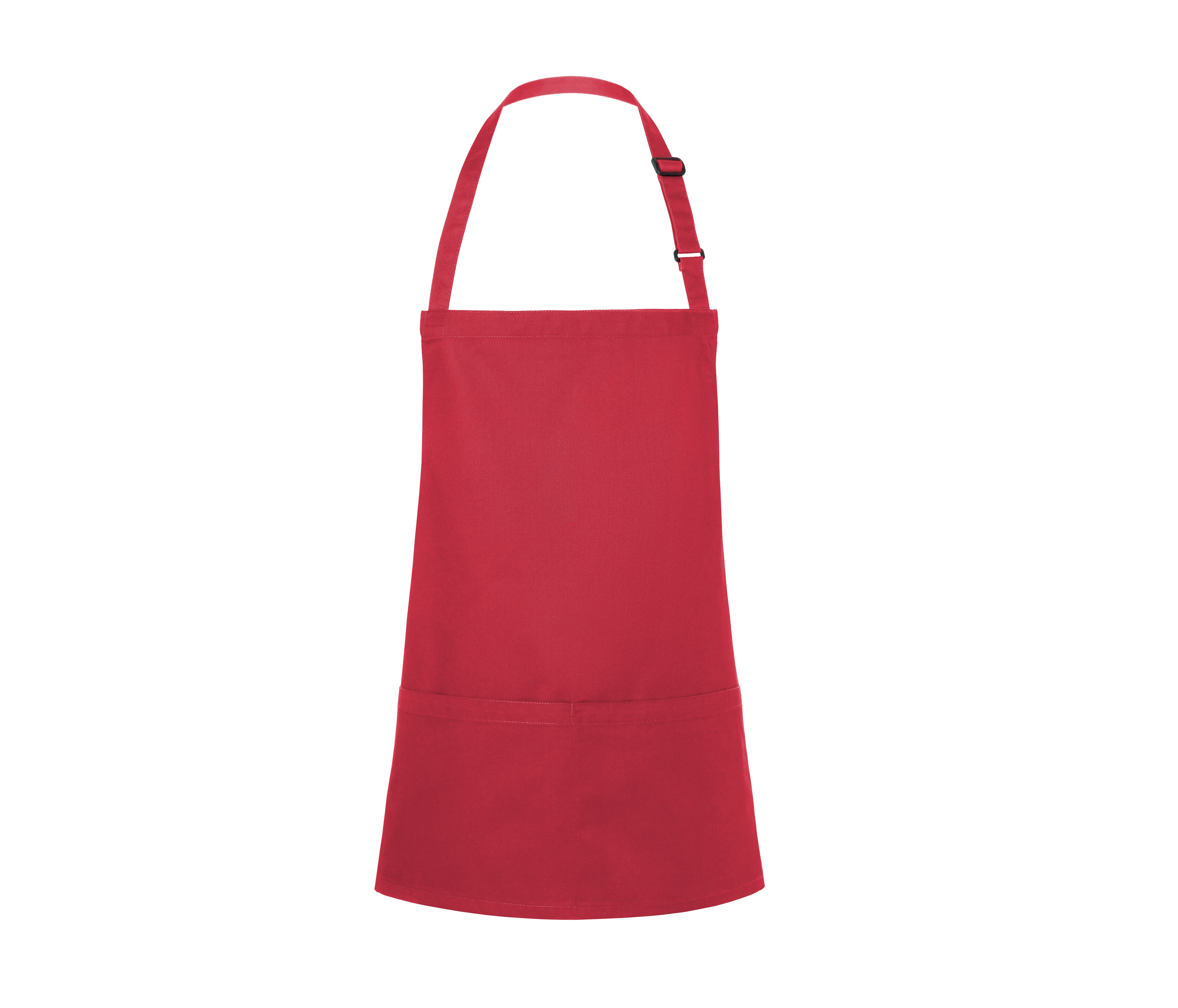 SHORT BIB APRON BASIC WITH BUCKLE AND POCKET